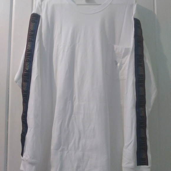 VS PINK iridescent bling dog tee X-large NWOT - Picture 7 of 10